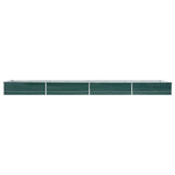 Vidaxl plantenbak verhoogd 600x80x45 cm gegalvaniseerd staal groen
