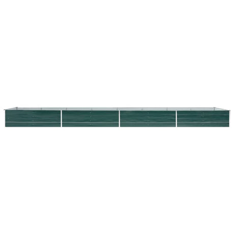 Vidaxl plantenbak verhoogd 600x80x45 cm gegalvaniseerd staal groen