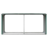 Vidaxl haardhoutschuur 330x92x153 cm gegalvaniseerd staal groen