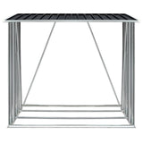 Vidaxl haardhoutschuur 163x83x154 cm gegalvaniseerd staal antraciet