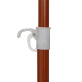 Vidaxl parasol met stalen paal 300 cm taupe