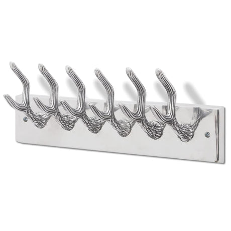 Vidaxl kapstokken 4 st aluminium zilverkleurig