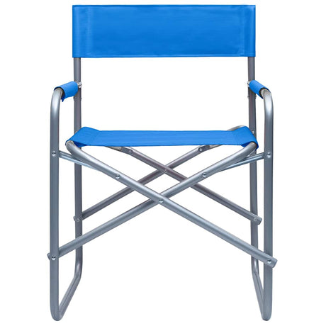 Vidaxl regisseursstoelen 2 st staal blauw