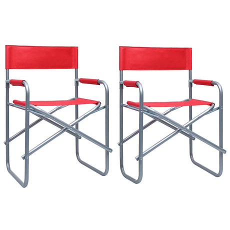 Vidaxl regisseursstoelen 2 st staal rood