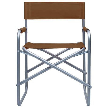 Vidaxl regisseursstoelen 2 st staal bruin