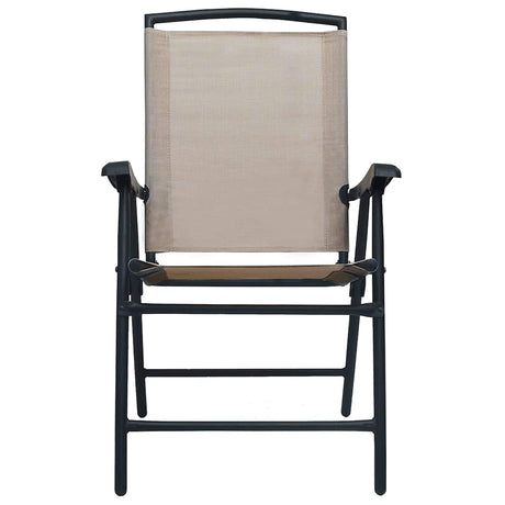 Vidaxl tuinstoelen inklapbaar 2 st textileen taupe