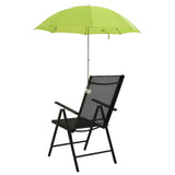 VidaXL Campingstoelparasols 2 st 105 cm groen