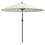 VidaXL Parasol met aluminium paal 270 cm zandwit