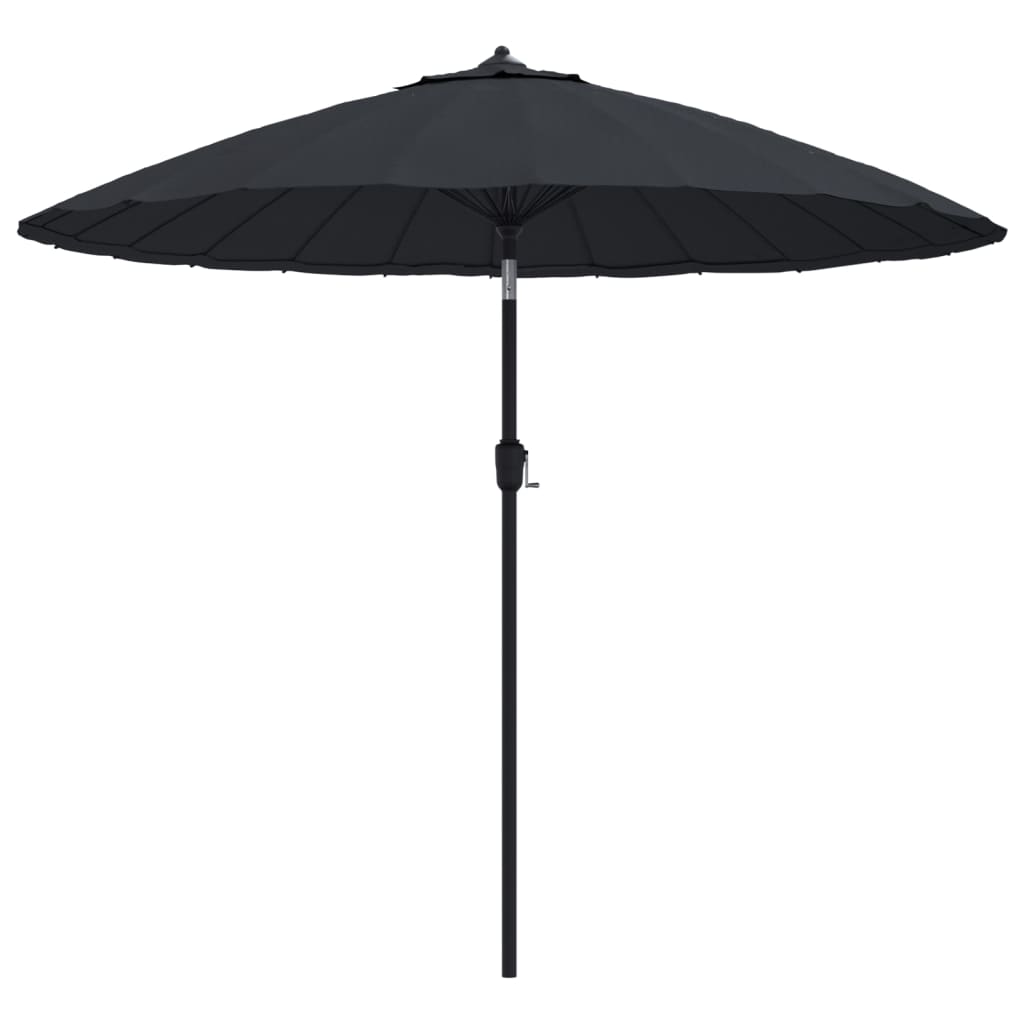 VidaXL Parasol met aluminium paal 270 cm zwart