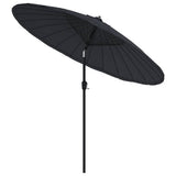 Vidaxl parasol met aluminium paal 270 cm zwart