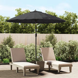 VidaXL Parasol met aluminium paal 270 cm zwart