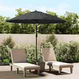 Vidaxl parasol met aluminium paal 270 cm zwart