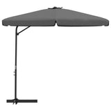 Vidaxl parasol met stalen paal 300 cm antraciet