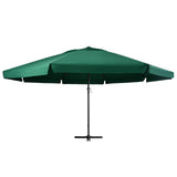 Vidaxl parasol met aluminium paal 600 cm groen