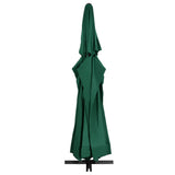 Vidaxl parasol met aluminium paal 600 cm groen