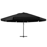 Vidaxl parasol met aluminium paal 600 cm zwart