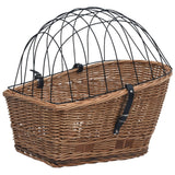 VidaXL Fietsmand voor bagagedrager 55x31x36 cm natuurlijk wilgen