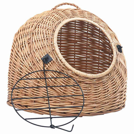 Vidaxl kattendrager 50x42x40 cm natuurlijk wilgenhout