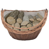 Vidaxl houtmand met handvat 60x44x55 cm natuurlijk wilgenhout