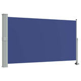 Vidaxl tuinscherm uittrekbaar 140x300 cm blauw