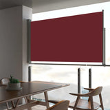 Vidaxl tuinscherm uittrekbaar 160x300 cm rood