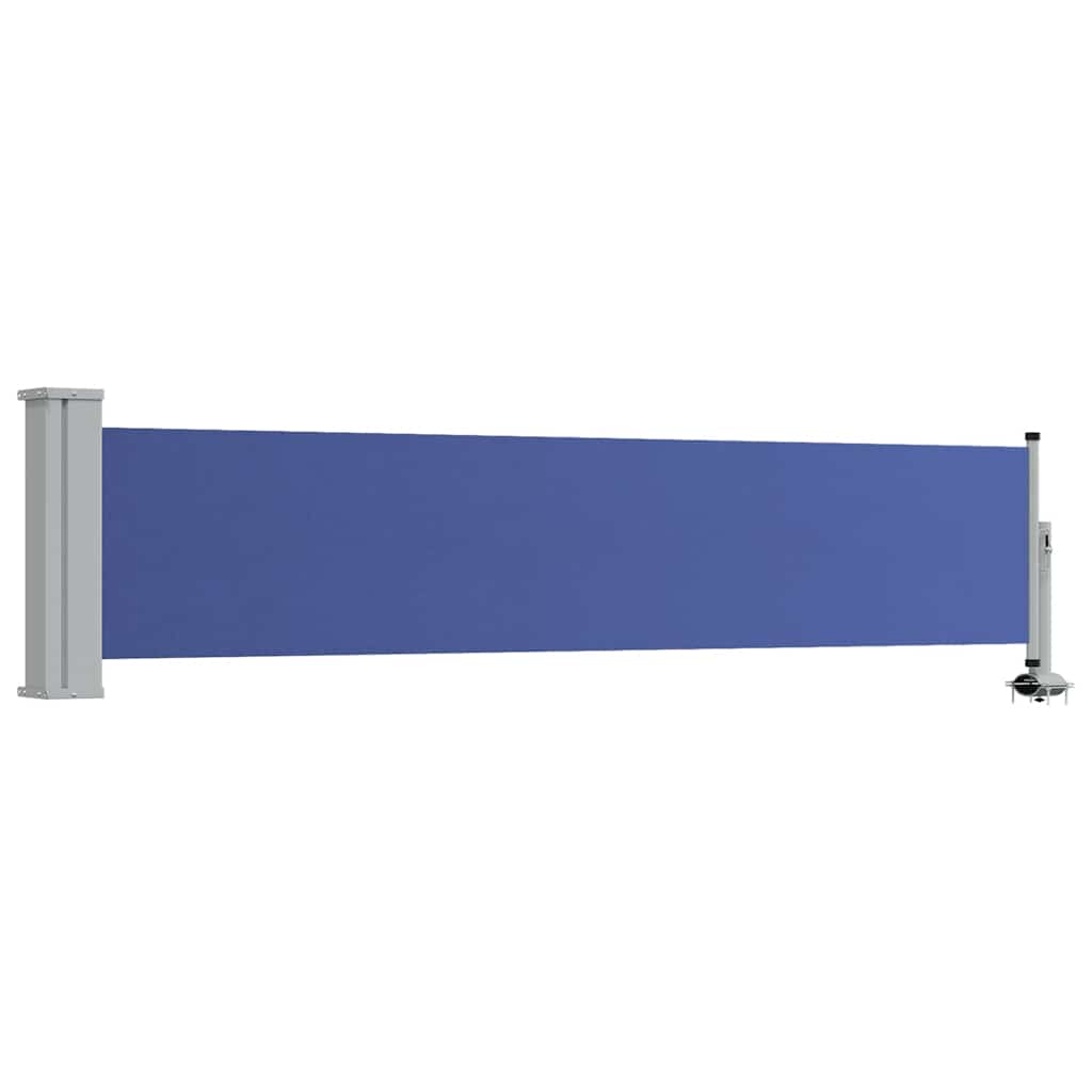 Vidaxl tuinscherm uittrekbaar 60x300 cm blauw