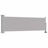 Vidaxl tuinscherm uittrekbaar 80x300 cm grijs