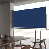 VidaXL Tuinscherm uittrekbaar 80x300 cm blauw