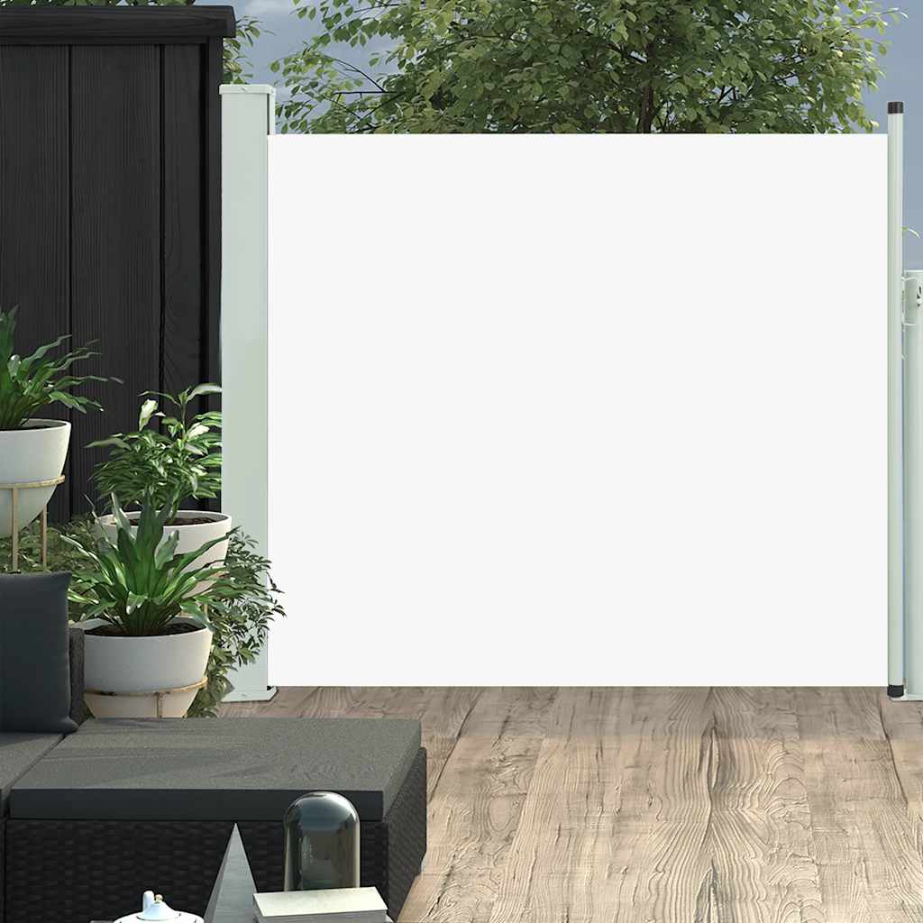 Vidaxl tuinscherm uittrekbaar 100x300 cm crème