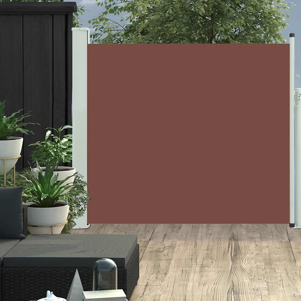 Vidaxl tuinscherm uittrekbaar 100x300 cm bruin