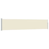 Vidaxl tuinscherm uittrekbaar 100x500 cm crème