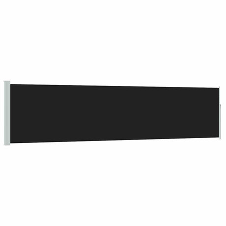 Vidaxl tuinscherm uittrekbaar 120x500 cm zwart