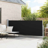 Vidaxl tuinscherm uittrekbaar 140x500 cm zwart