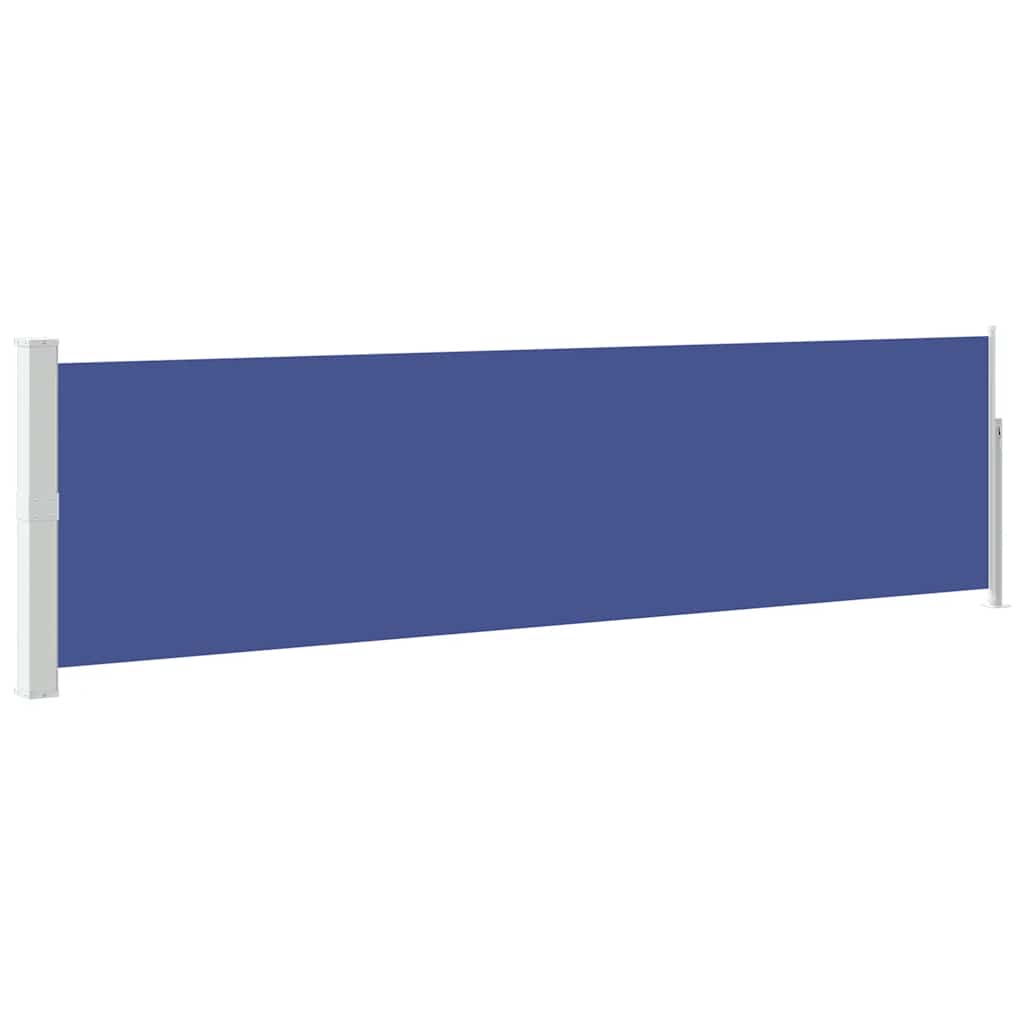 Vidaxl tuinscherm uittrekbaar 140x500 cm blauw
