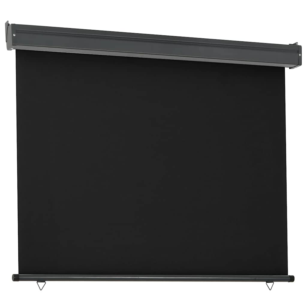 Vidaxl balkonscherm 125x250 cm zwart
