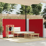Vidaxl windscherm uittrekbaar 100x600 cm rood