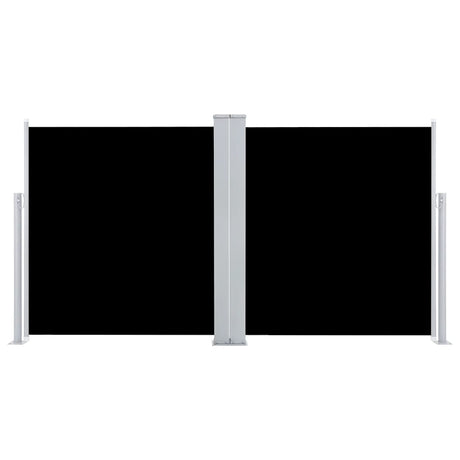 Vidaxl windscherm uittrekbaar 120x600 cm zwart