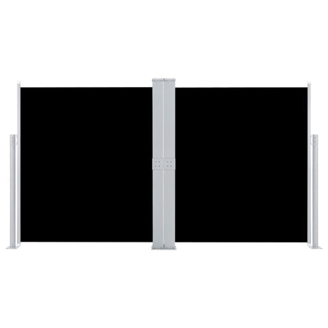 Vidaxl windscherm uittrekbaar 140x600 cm zwart