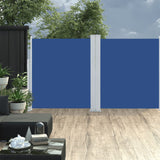 VidaXL Windscherm uittrekbaar 160x600 cm blauw