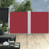 Vidaxl windscherm uittrekbaar 160x600 cm rood