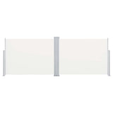 Vidaxl windscherm uittrekbaar 120x1000 cm crème