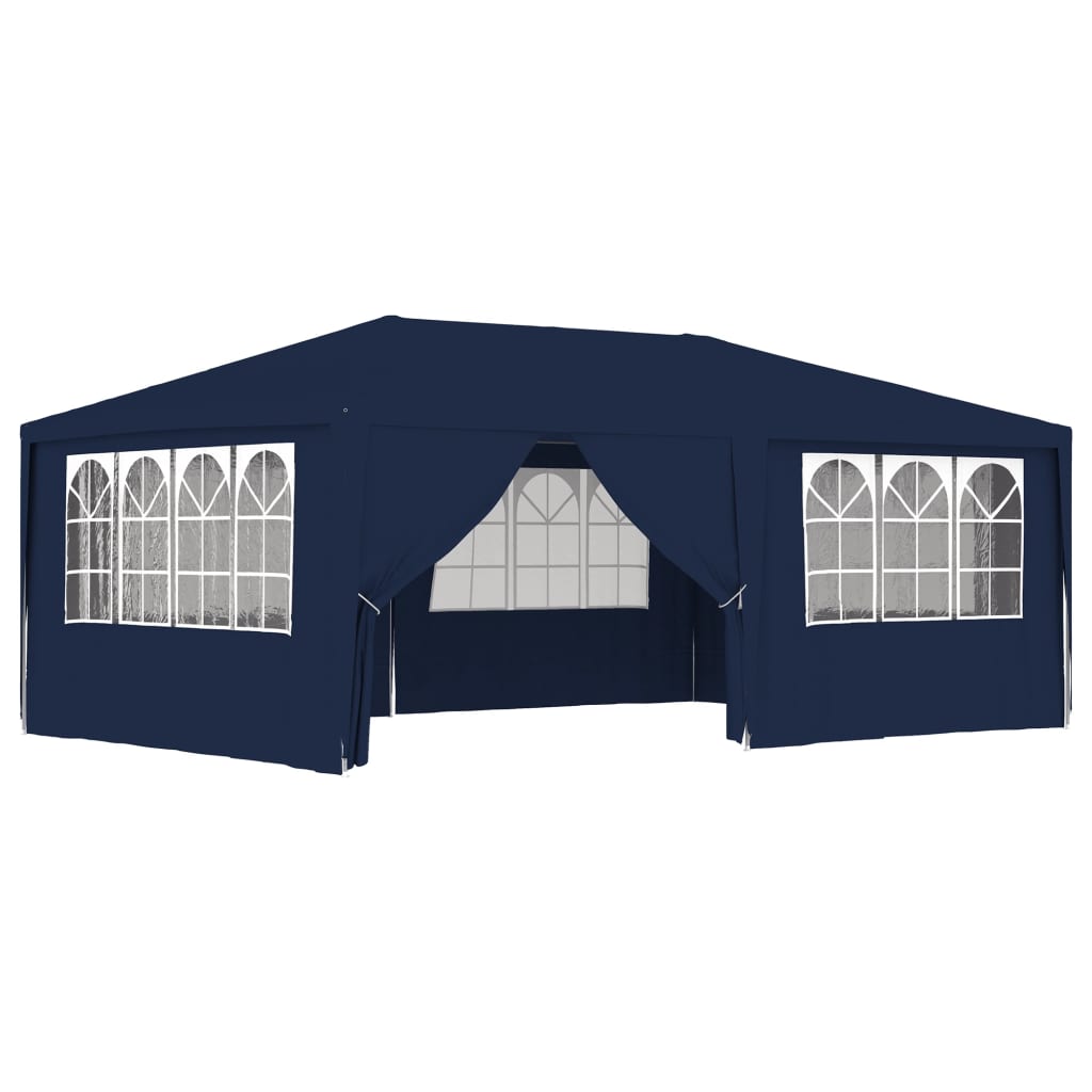 Vidaxl partytent met zijwanden professioneel 90 g m² 4x6 m blauw