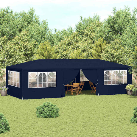 Vidaxl partytent met zijwanden professioneel 90 g m² 4x9 m blauw