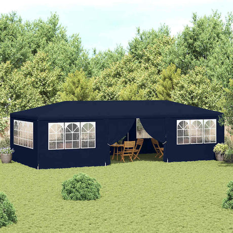 Vidaxl partytent met zijwanden professioneel 90 g m² 4x9 m blauw