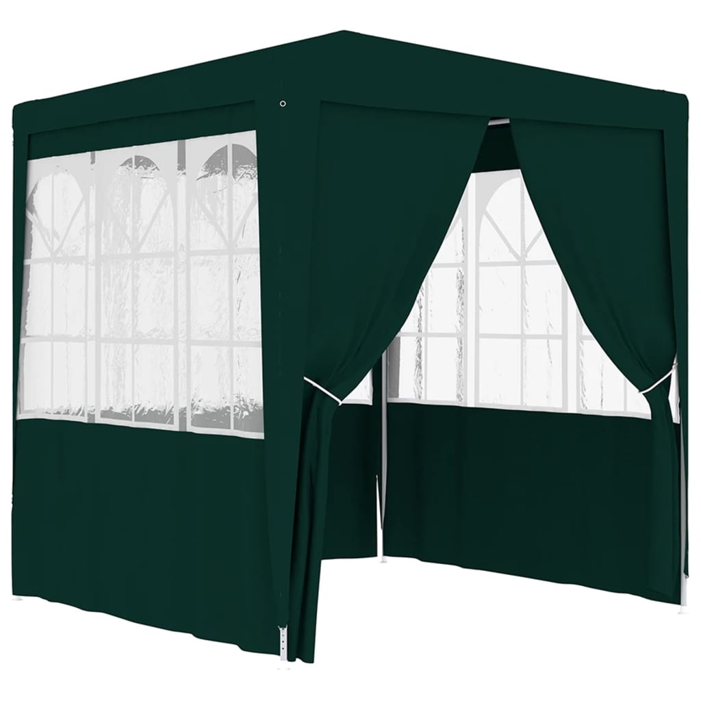 Vidaxl partytent met zijwanden professioneel 90 g m² 2x2 m groen