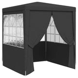 Vidaxl partytent met wanden professioneel 90 g m² 2,5x2,5 m antraciet