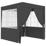 Vidaxl partytent met wanden professioneel 90 g m² 2,5x2,5 m antraciet