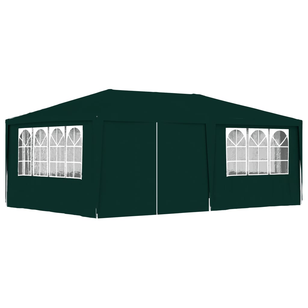 Vidaxl partytent met zijwanden professioneel 90 g m² 4x6 m groen