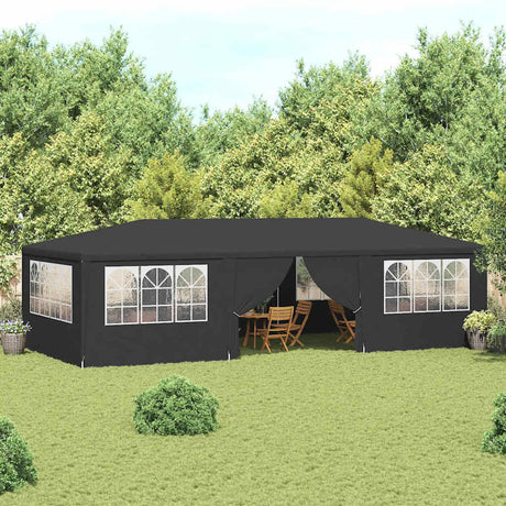 Vidaxl partytent met zijwanden professioneel 90 g m² 4x9 m antraciet