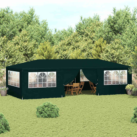 Vidaxl partytent met zijwanden professioneel 90 g m² 4x9 m groen